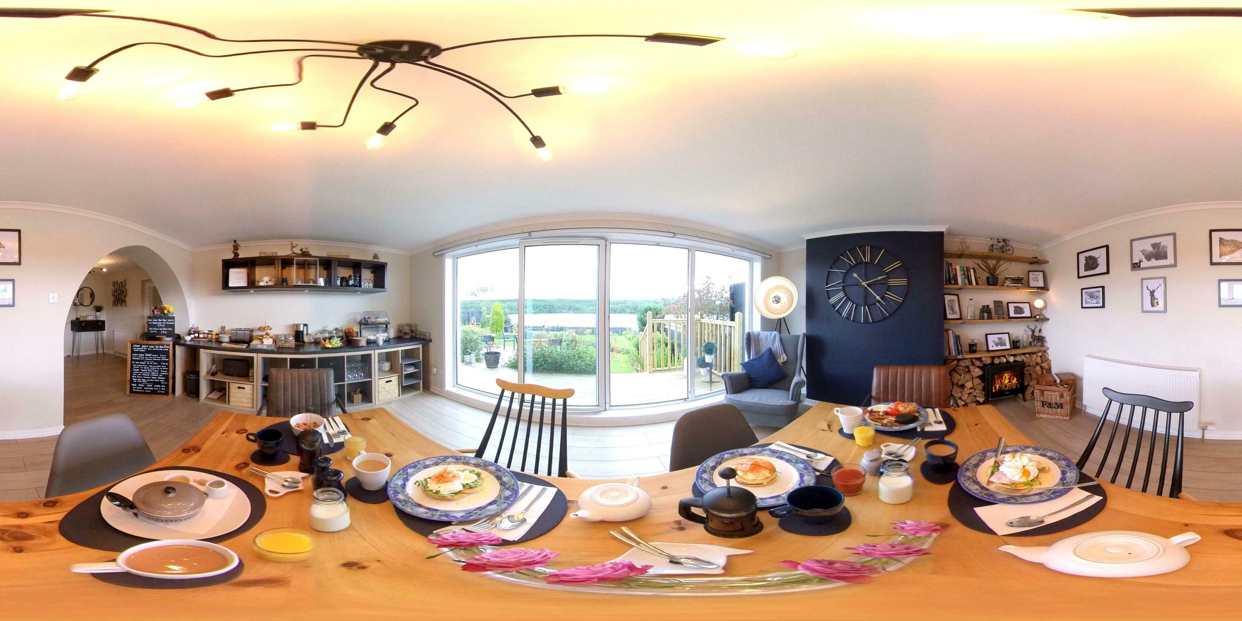 Airanloch B&B Dining Room Panoramic View